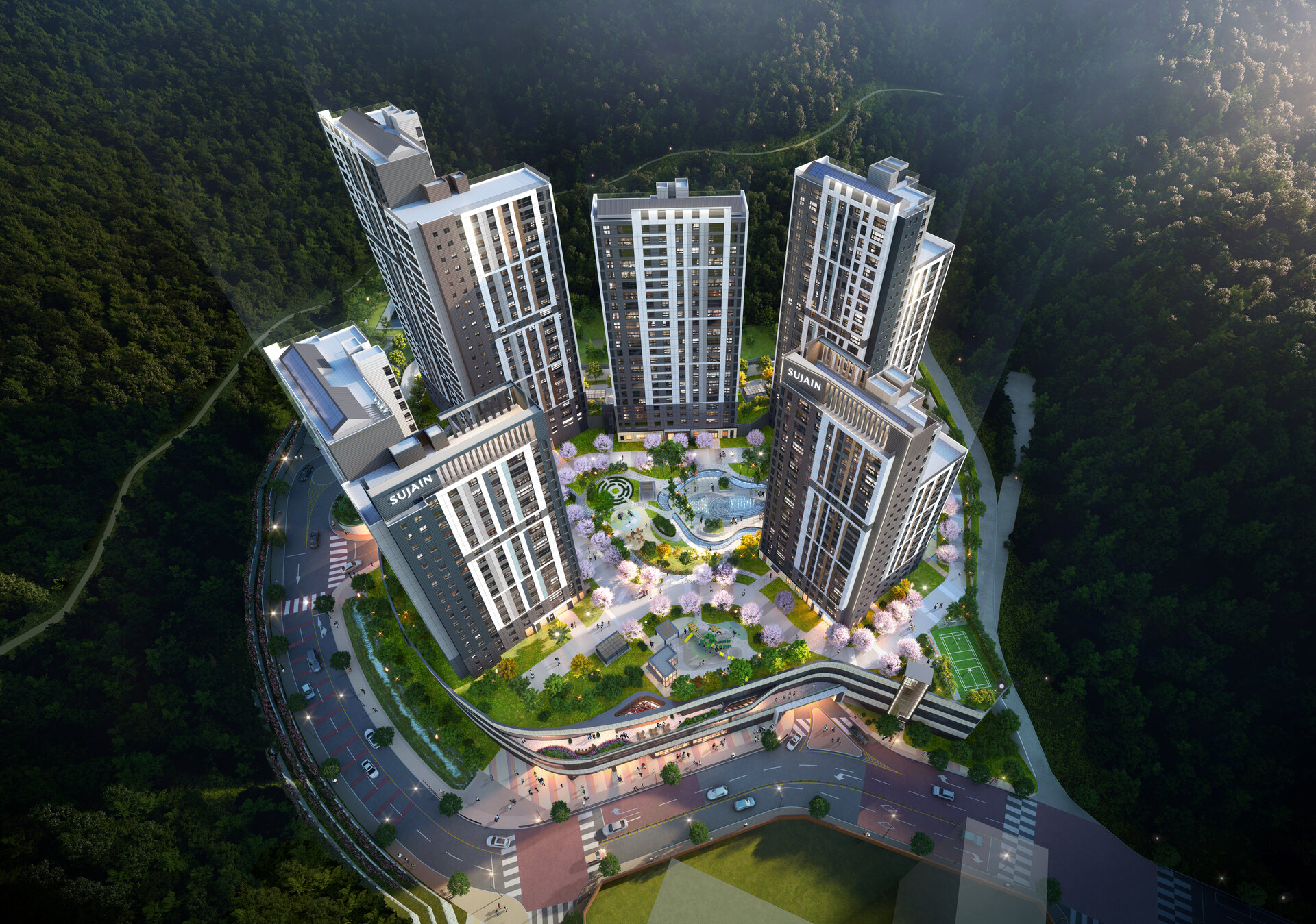 순천 조례수자인 에디션 조감도